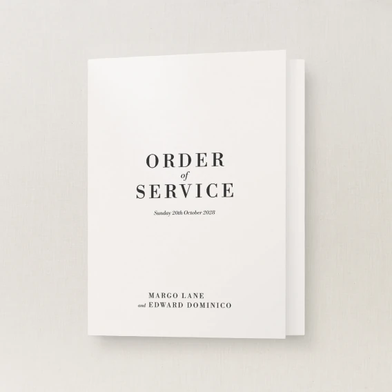 Hagen Collection Order of Service