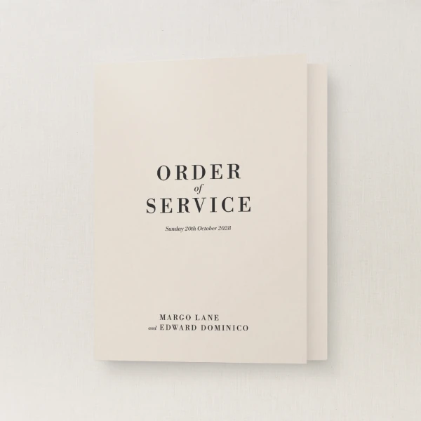 Hagen Collection Order of Service