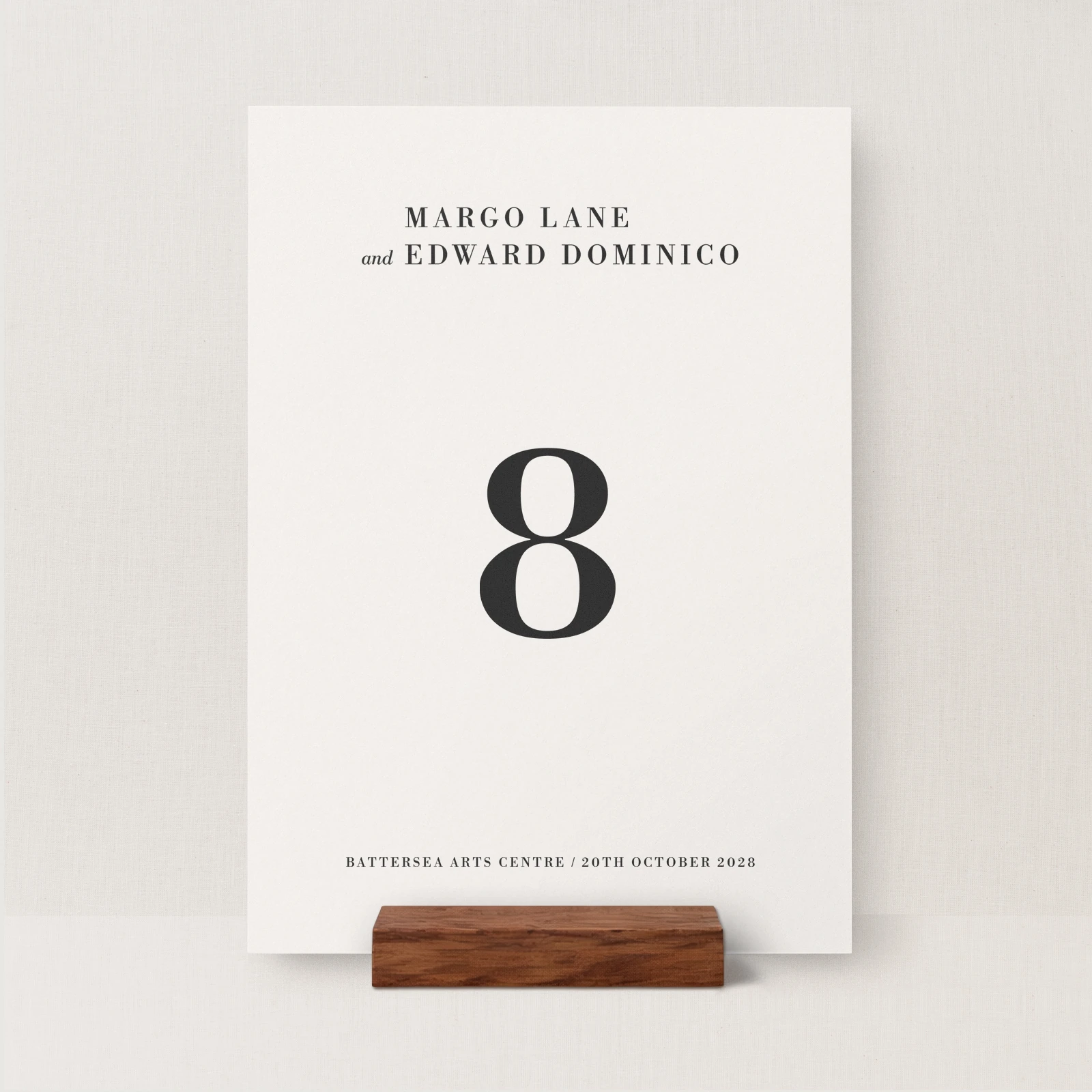 Hagen Collection Table Number Sign - Image 2