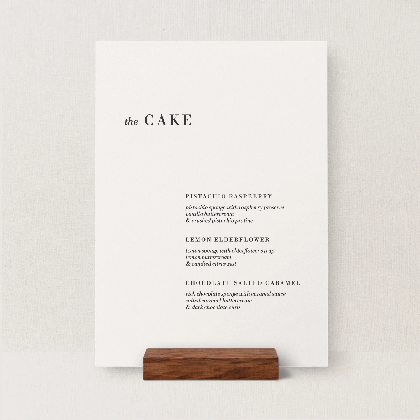 Hagen Collection Wedding Cake Sign - Image 2