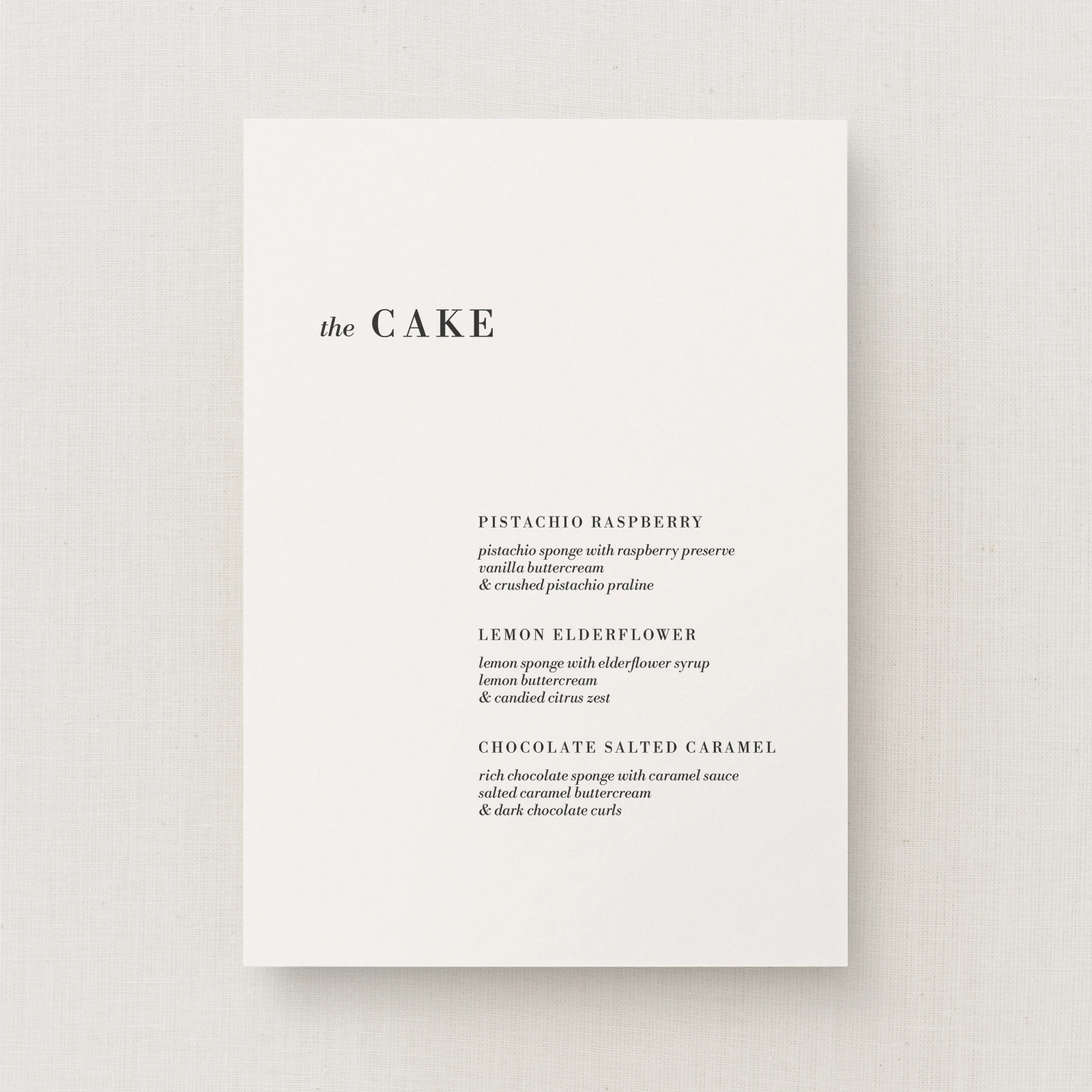 Hagen Collection Wedding Cake Sign