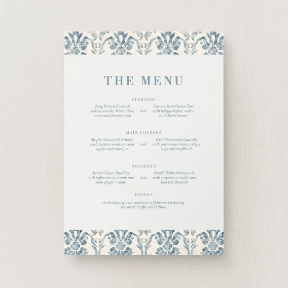 Sarlet Collection Wedding Menu (Standard)