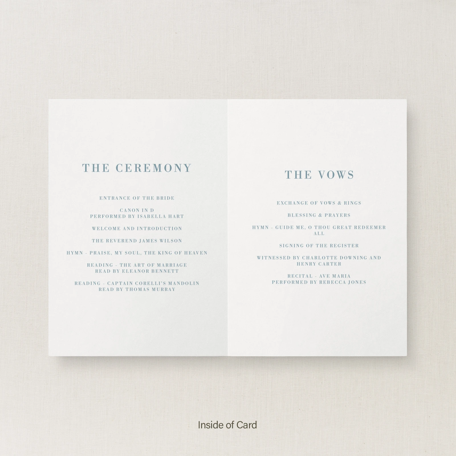 Sarlet Collection Order of Service - Image 2