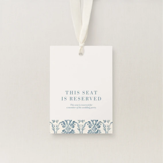 Sarlet Collection Reserved Seating Tag
