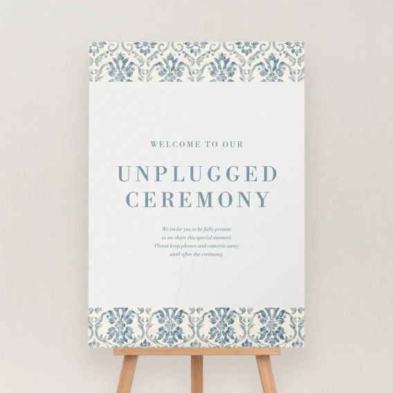 Sarlet Collection Unplugged Ceremony Sign
