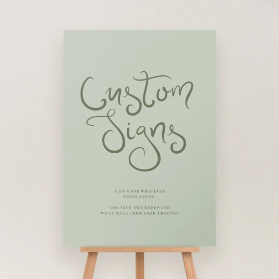 Serenata Collection Custom Large Sign