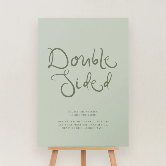 Serenata Collection Double Sided Sign