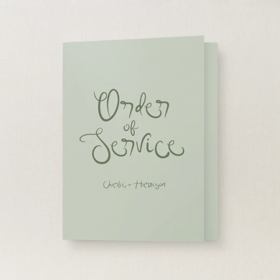 Serenata Collection Order of Service