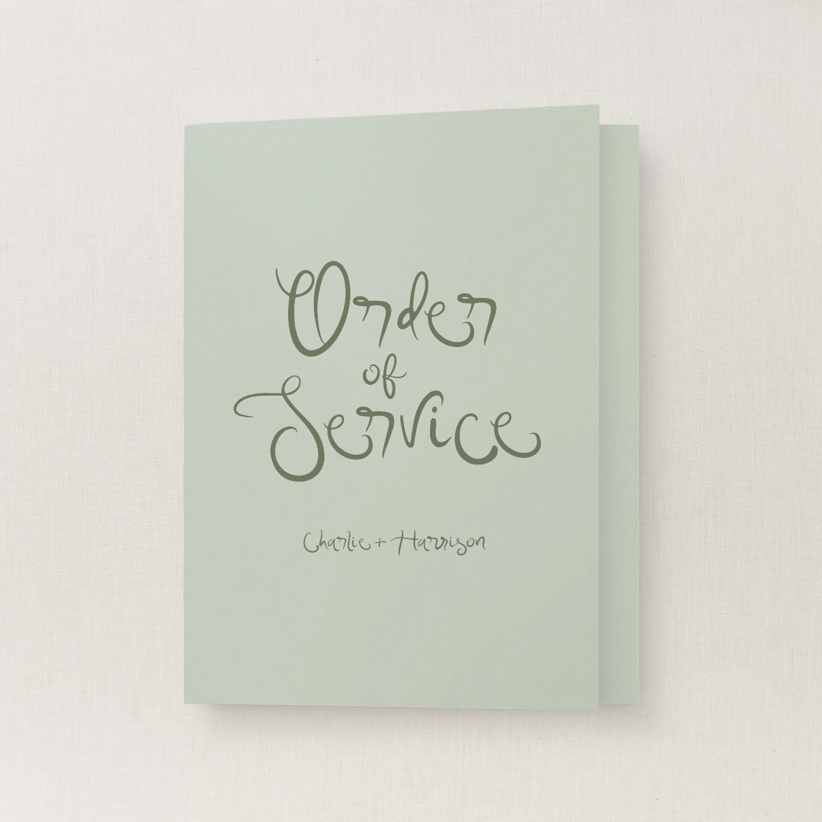 Serenata Collection Order of Service