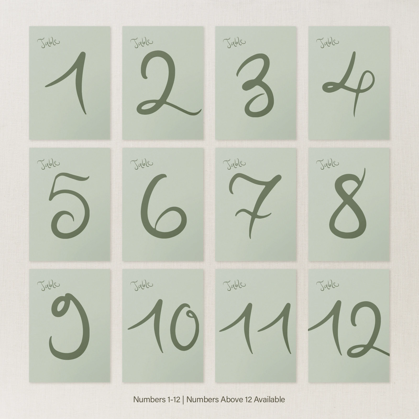 Serenata Collection Table Number Sign - Image 5
