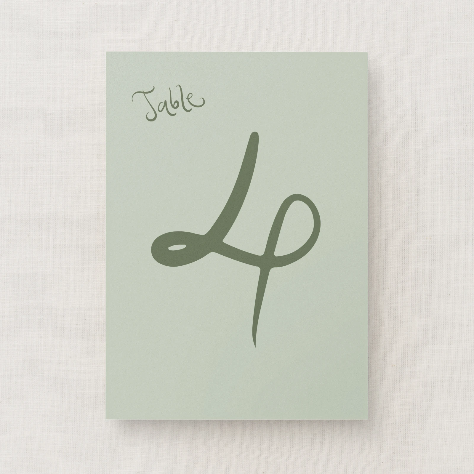 Serenata Collection Table Number Sign