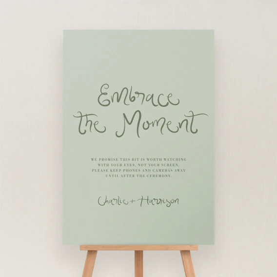 Serenata Collection Unplugged Ceremony Sign