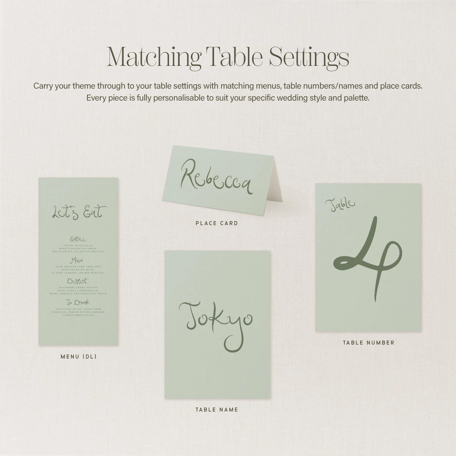 Serenata Collection Place Card - Image 4