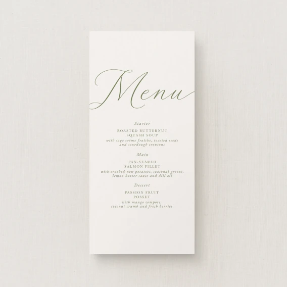 Suno Collection Wedding Menu (Narrow)