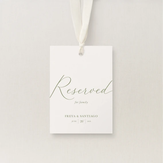 Suno Collection Reserved Seating Tag