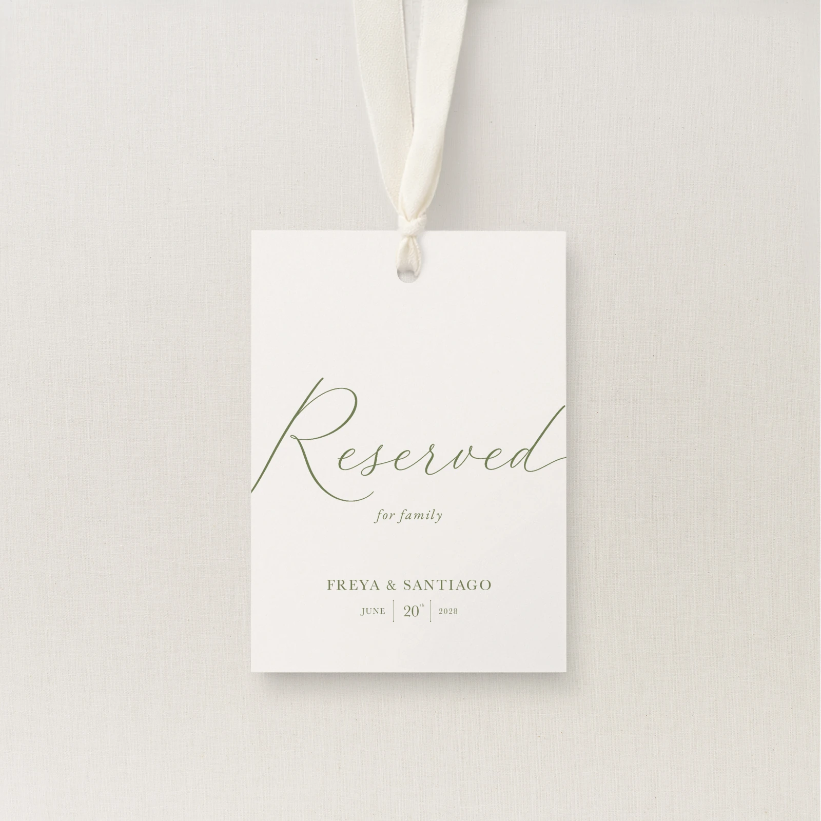 Suno Collection Reserved Seating Tag