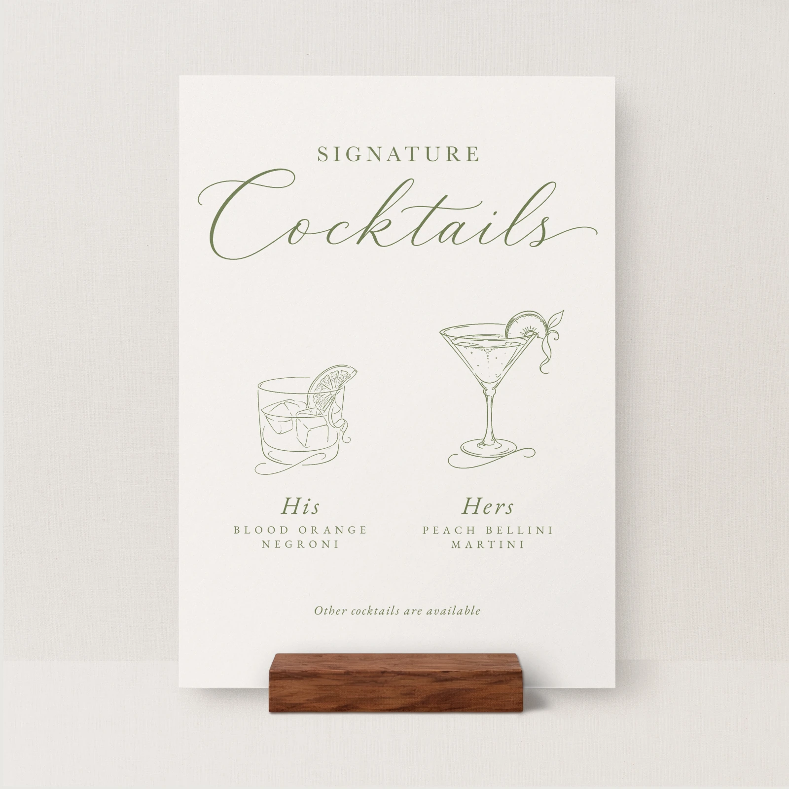 Suno Collection Signature Drinks Sign - Image 2