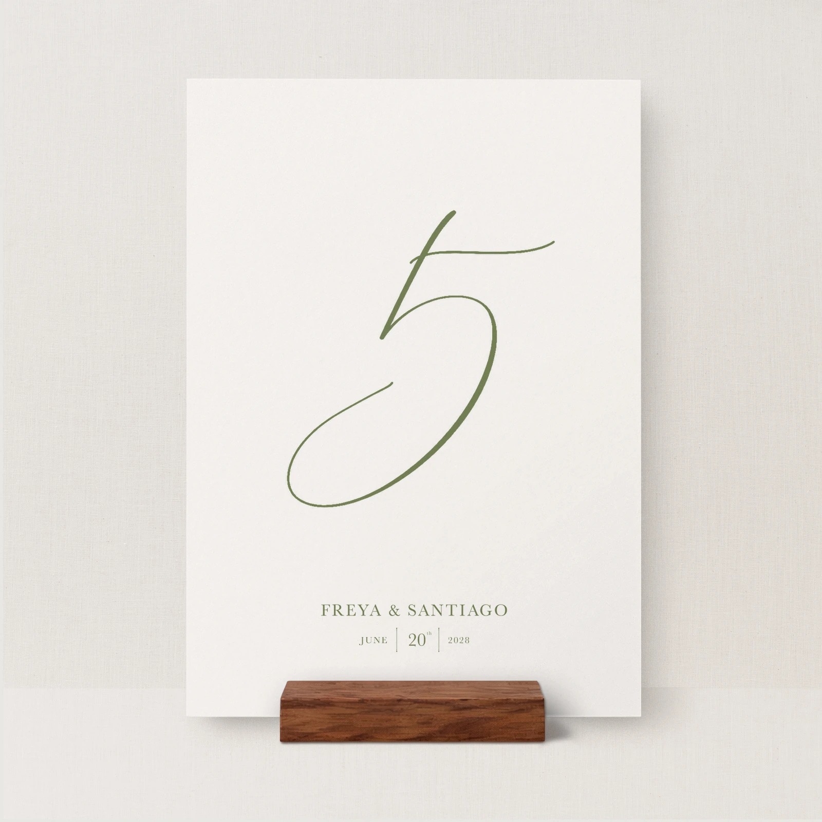 Suno Collection Table Number Sign - Image 2