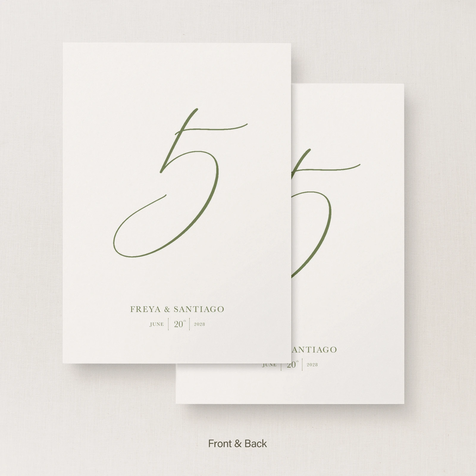 Suno Collection Table Number Sign - Image 4