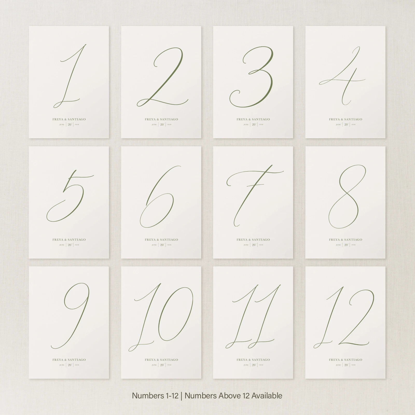 Suno Collection Table Number Sign - Image 5