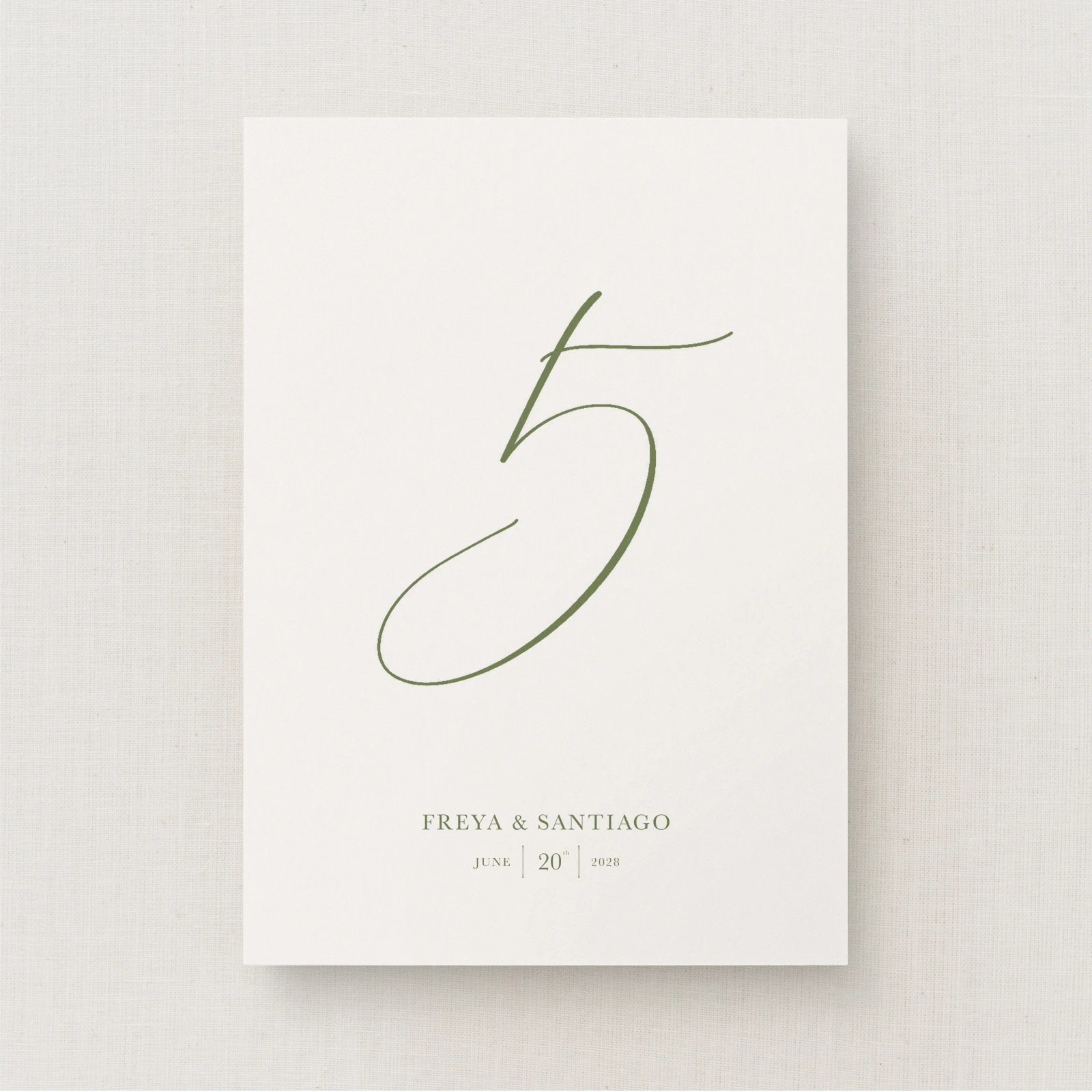 Suno Collection Table Number Sign