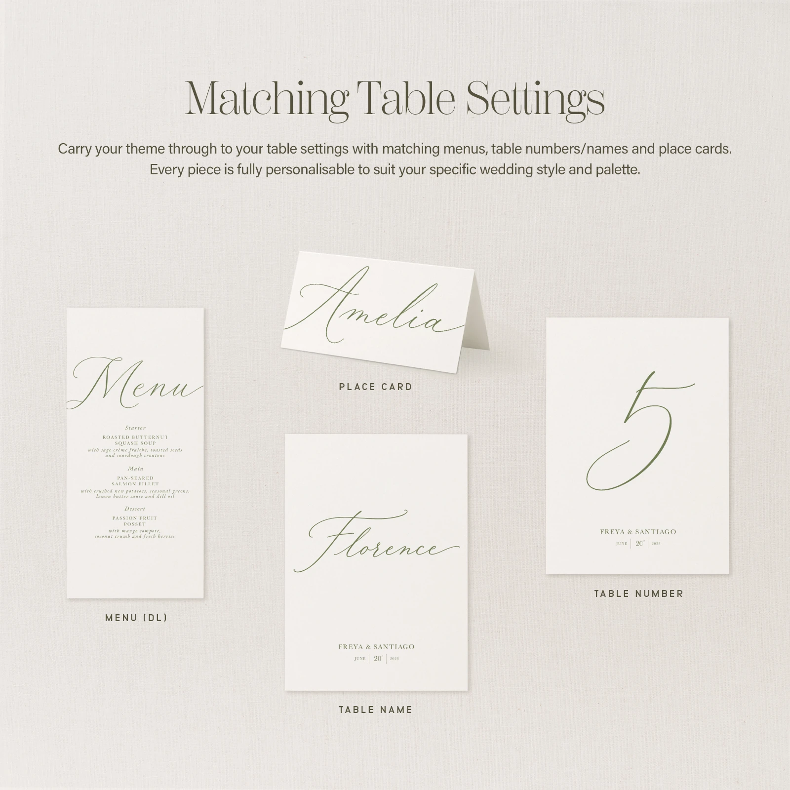 Suno Collection Table Number Sign - Image 6