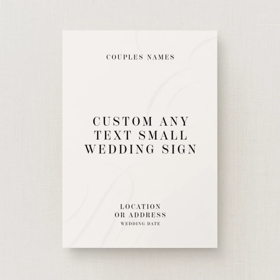 Tamara Collection Custom Small Sign