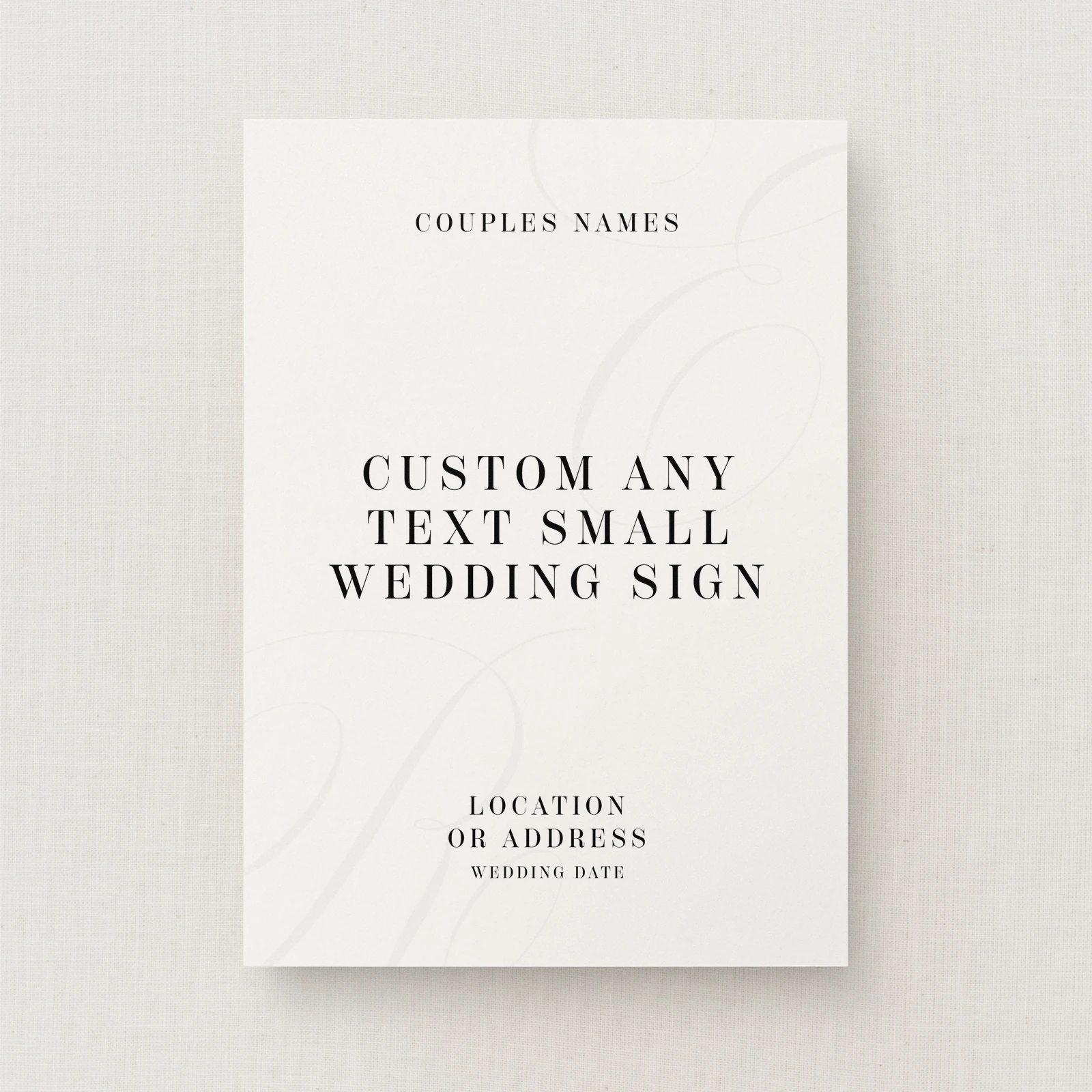 Tamara Collection Custom Small Sign