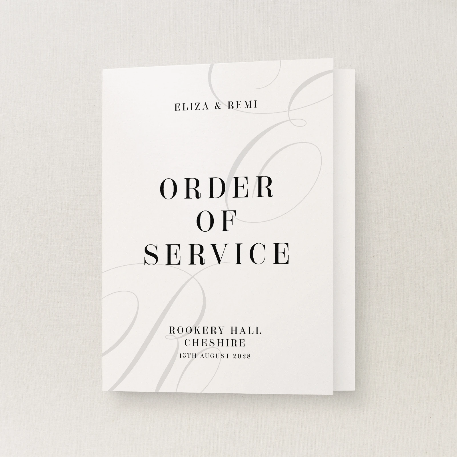 Tamara Collection Order of Service