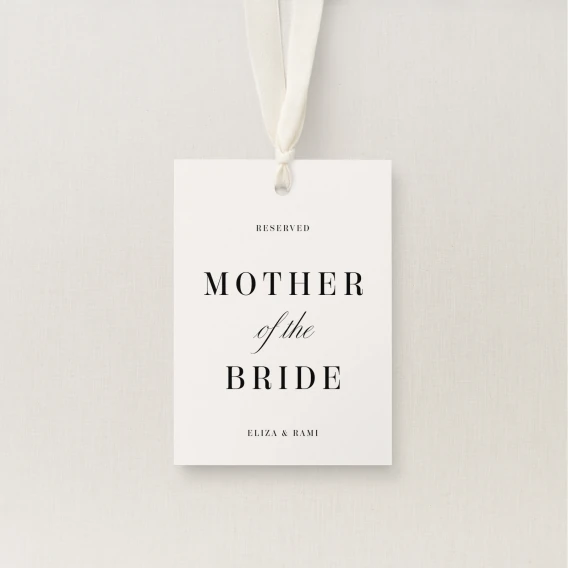 Tamara Collection Reserved Seating Tag