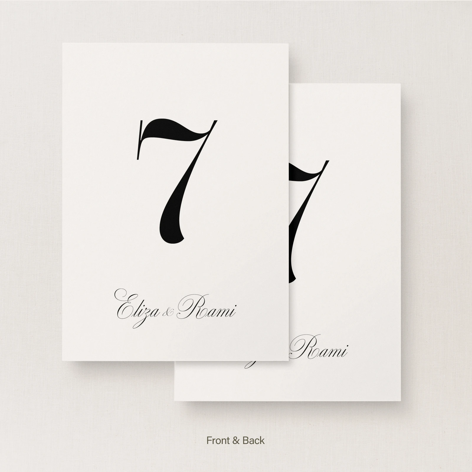 Tamara Collection Table Number Sign - Image 4