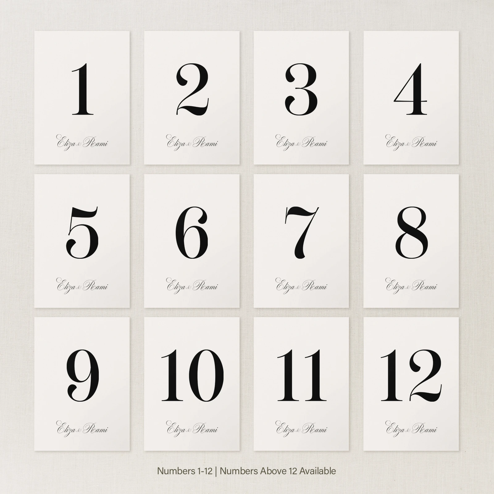Tamara Collection Table Number Sign - Image 5