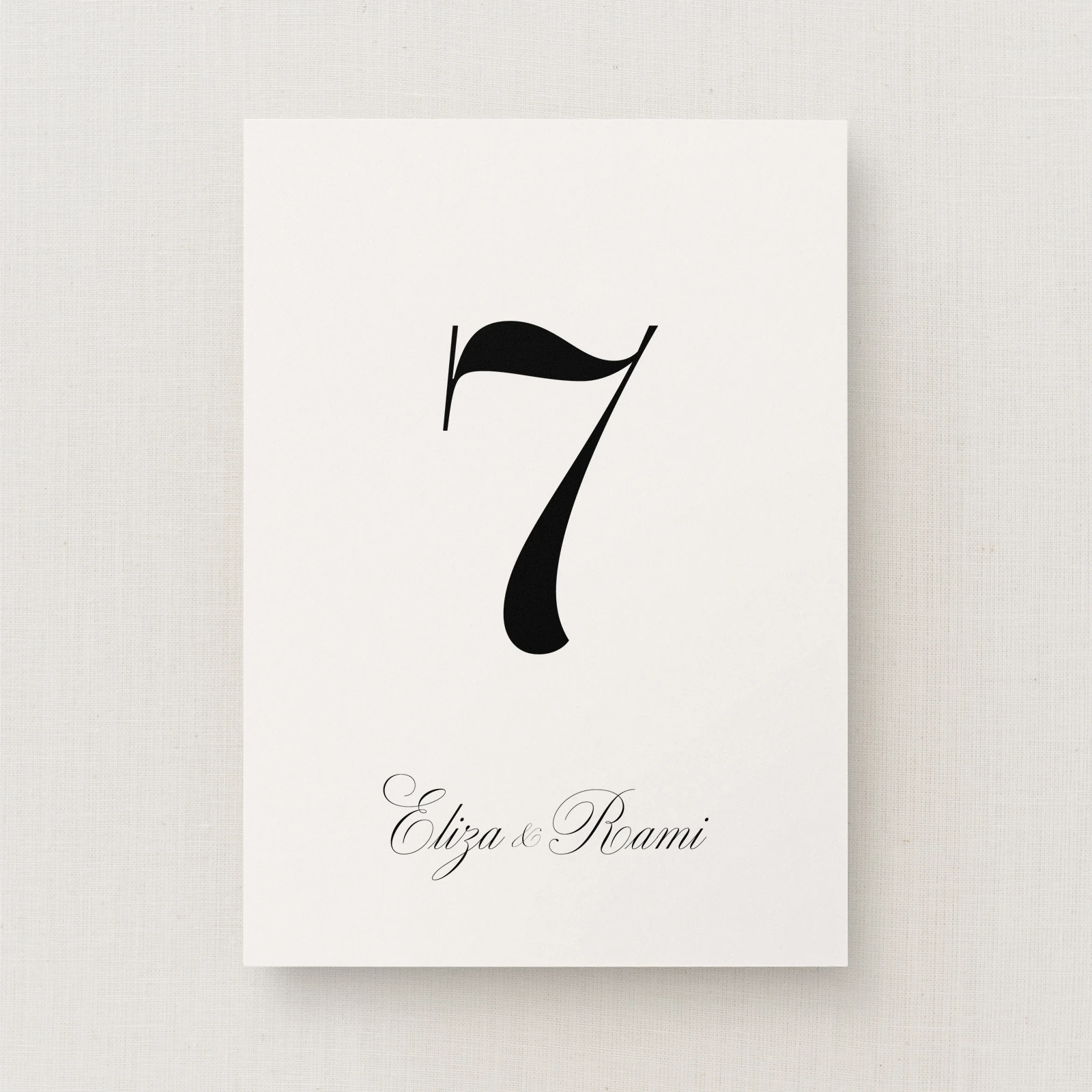 Tamara Collection Table Number Sign