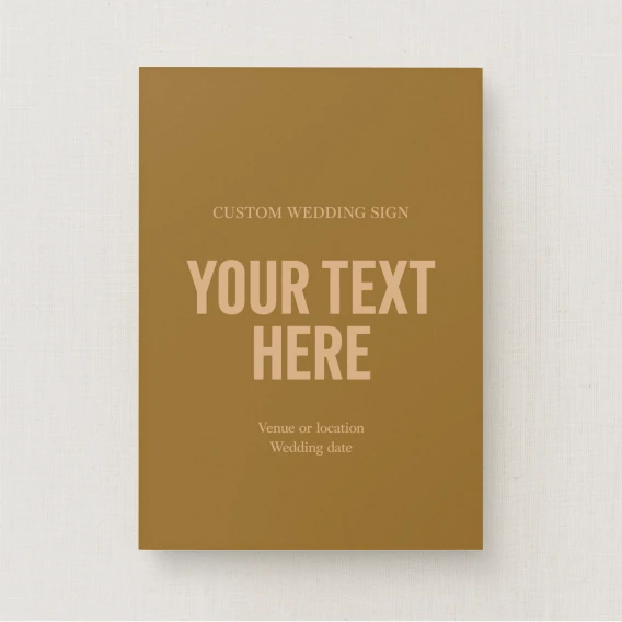 Tiva Collection Custom Small Sign