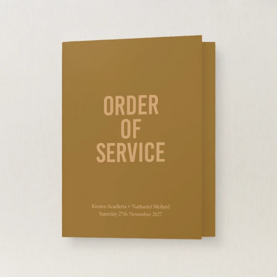 Tiva Collection Order of Service