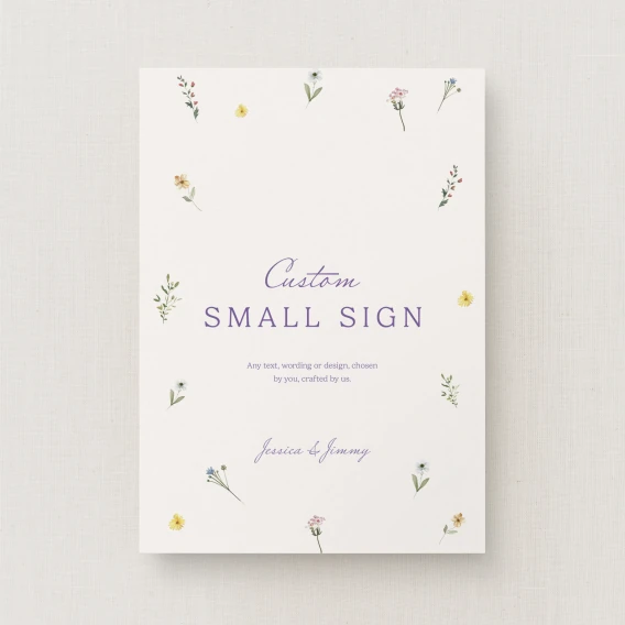 Wilde Collection Custom Small Sign