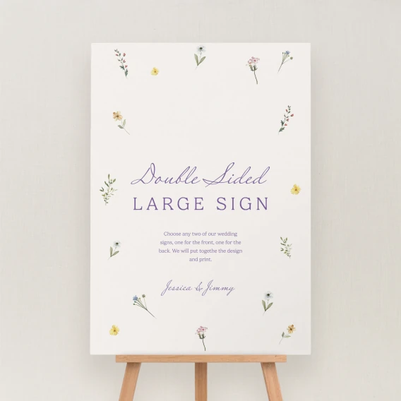 Wilde Collection Double Sided Sign