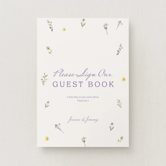 Wilde Collection Guest Book Sign