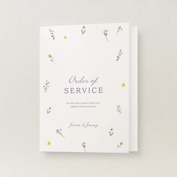 Wilde Collection Order of Service