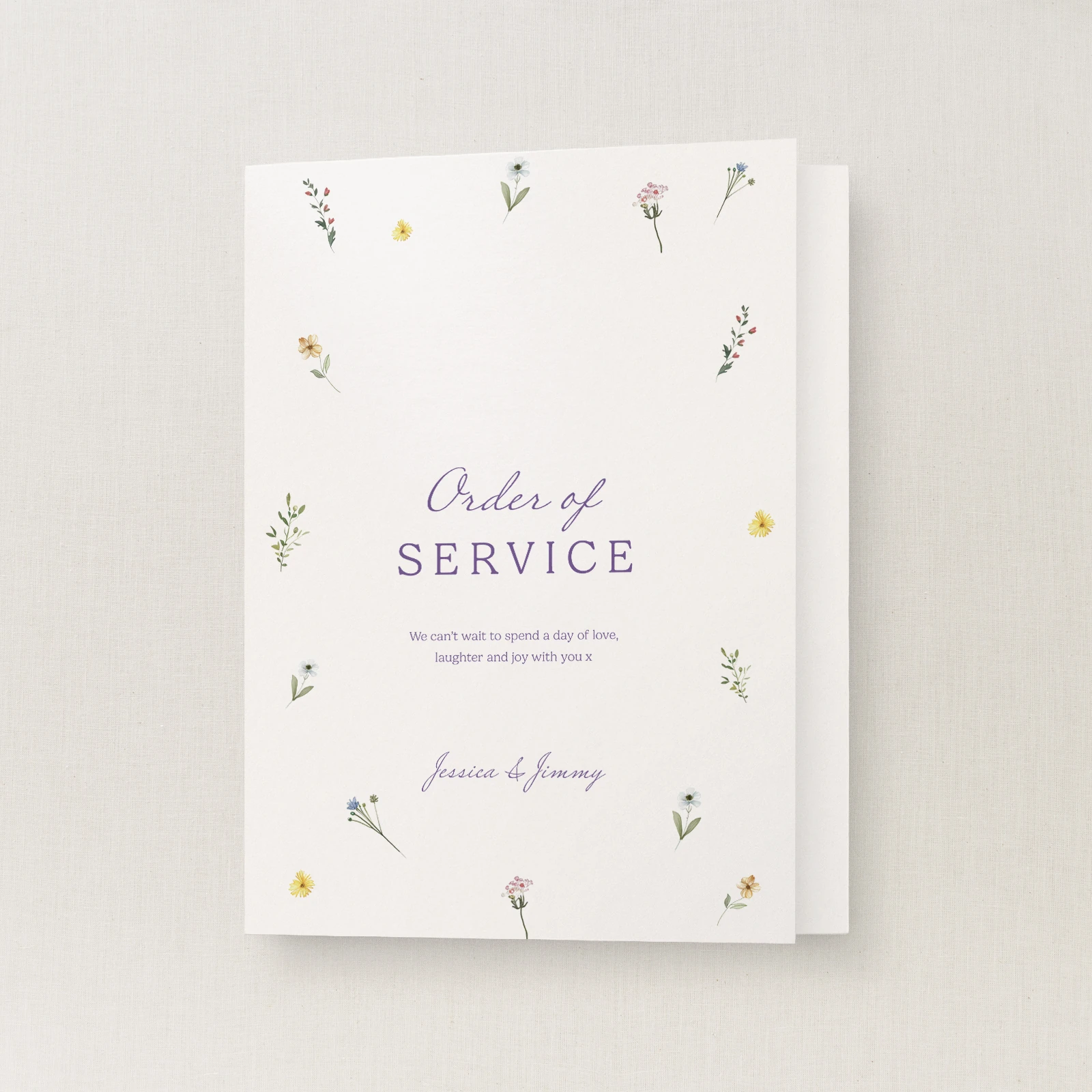 Wilde Collection Order of Service