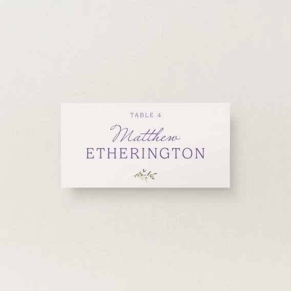 Wilde Collection Place Card
