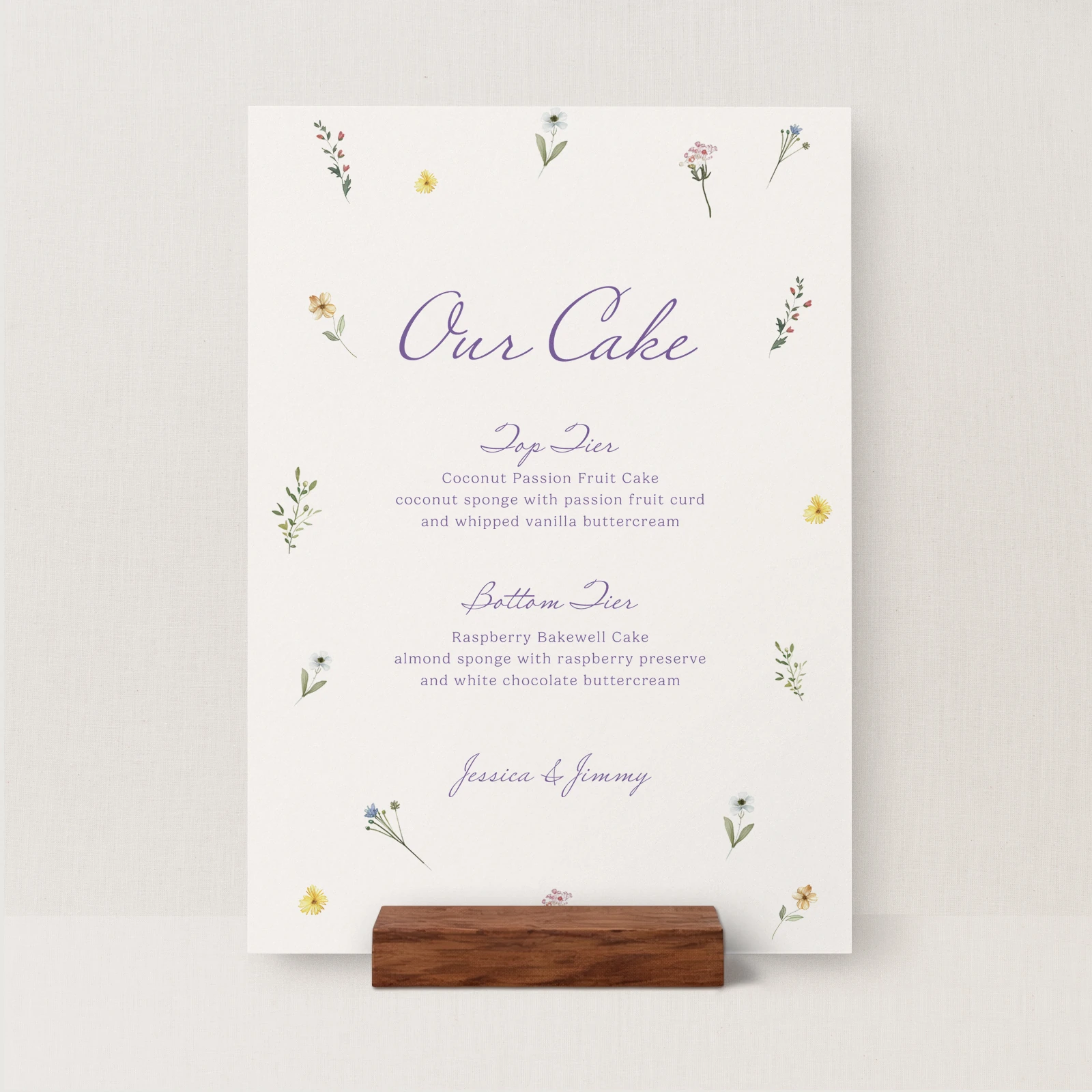 Wilde Collection Wedding Cake Sign - Image 2