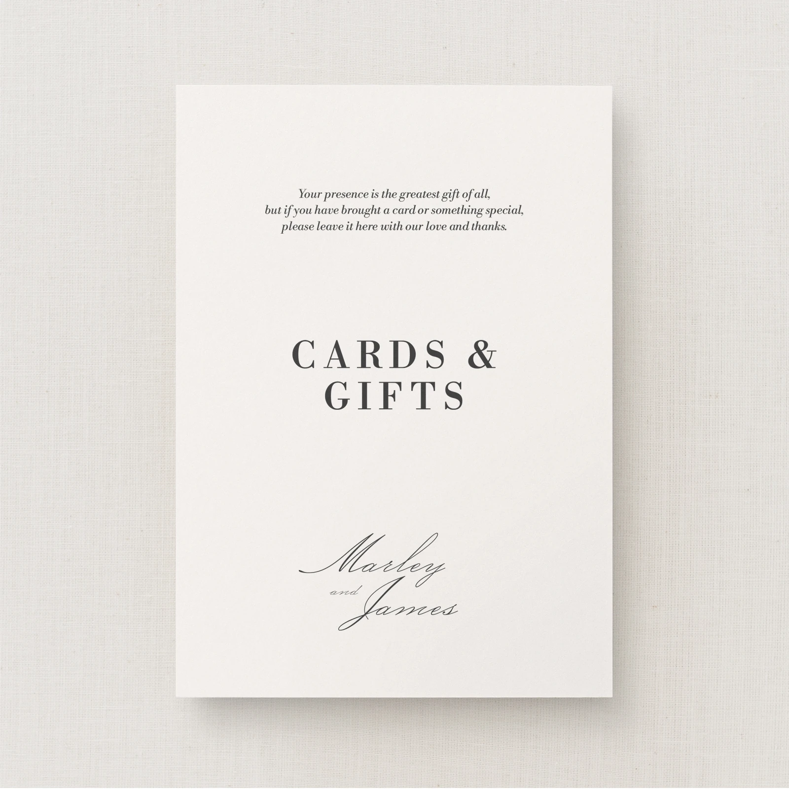 Zafra Collection Cards & Gifts Sign