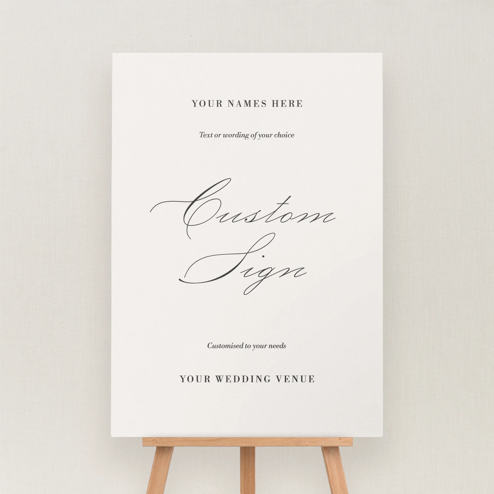 Zafra Collection Custom Large Sign