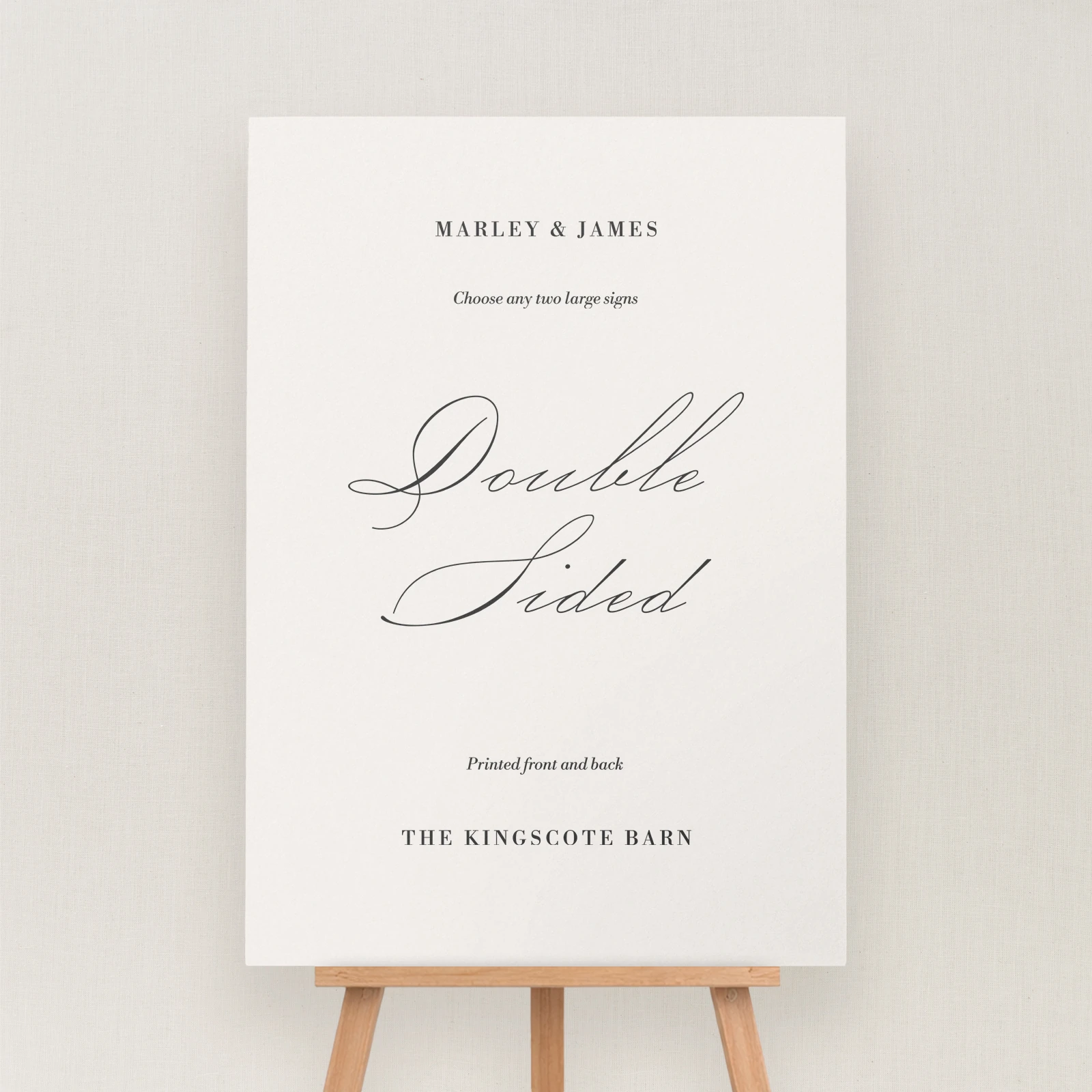 Zafra Collection Double Sided Sign